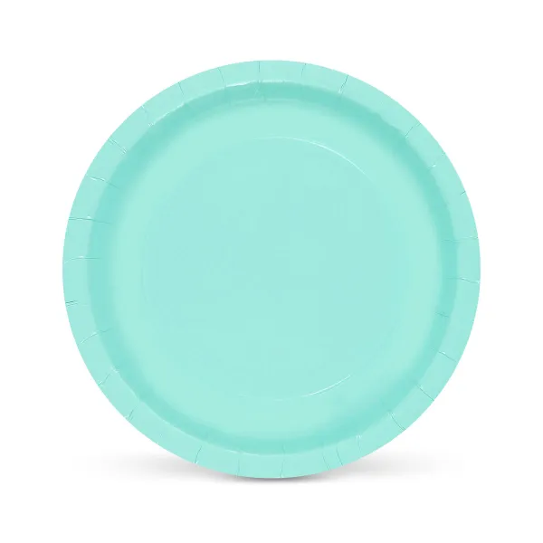 Plate set Algon Aquamarine 20 cm 10 Pieces (24 Units)