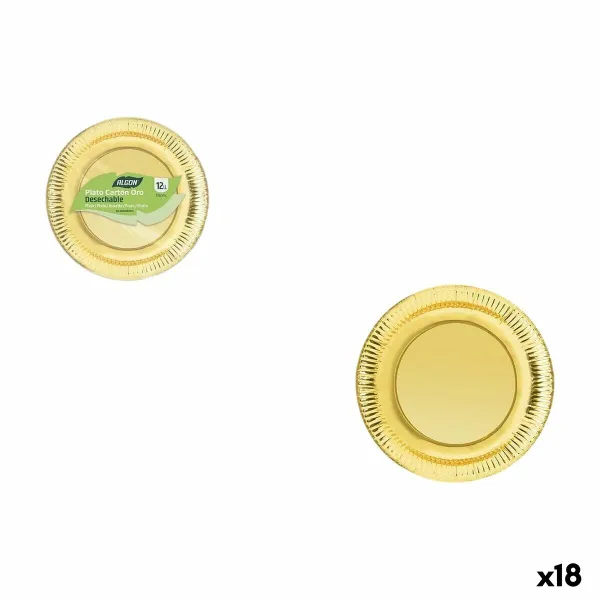 Plokštelių rinkinys Algon Auksinis 18 cm 12 Dalys (18 vnt.)