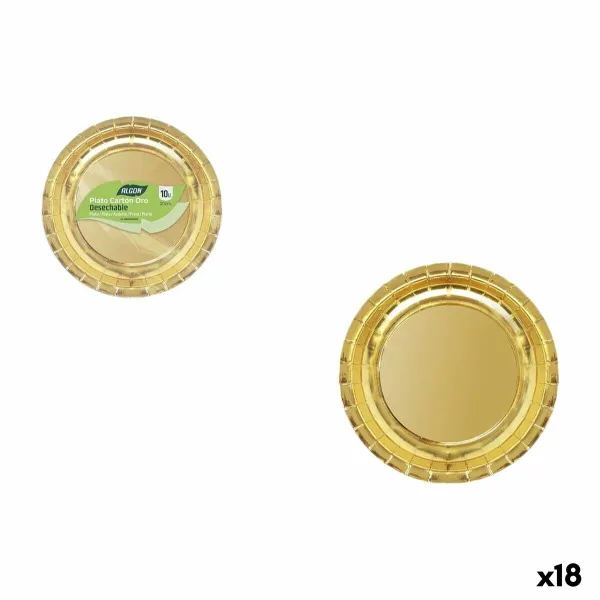 Plāksņu komplekts Algon Bronza 20 cm 10 Daudzums (18 gb.)