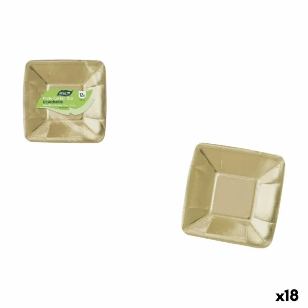 Plokštelių rinkinys Algon Auksinis 18 cm 12 Dalys (18 vnt.)