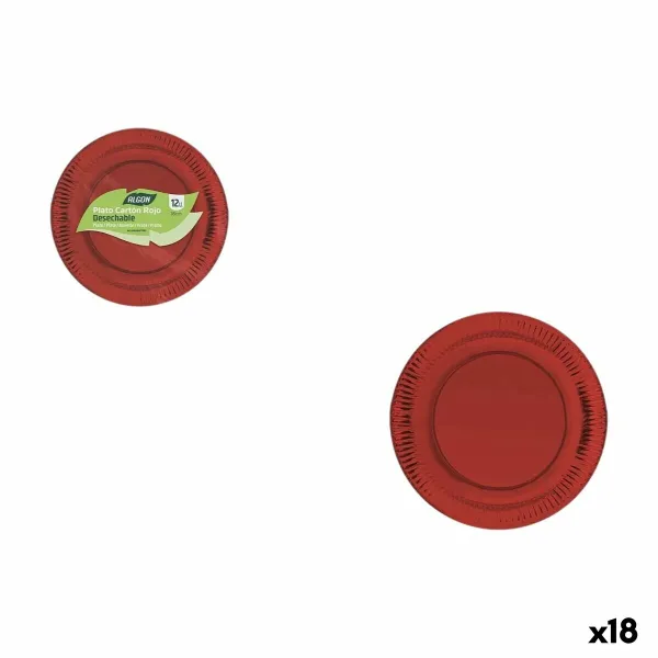 Набор посуды Algon Красный 18 cm 12 Предметы (18 штук)