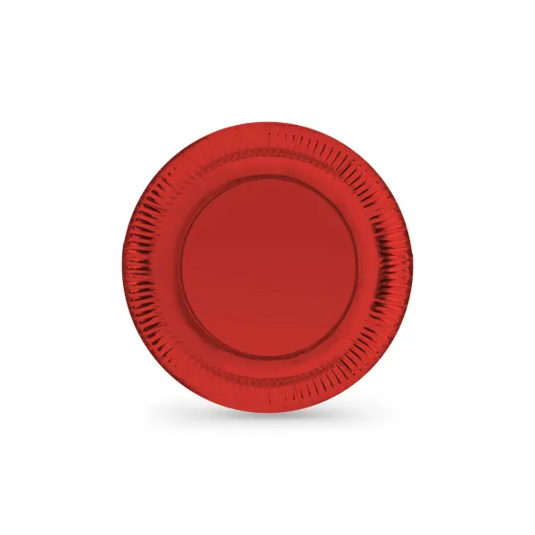 Plate set Algon Red 18 cm 12 Pieces (18 Units)
