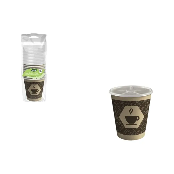 Set of glasses Algon Brown 120 ml 12 Pieces (18 Units)