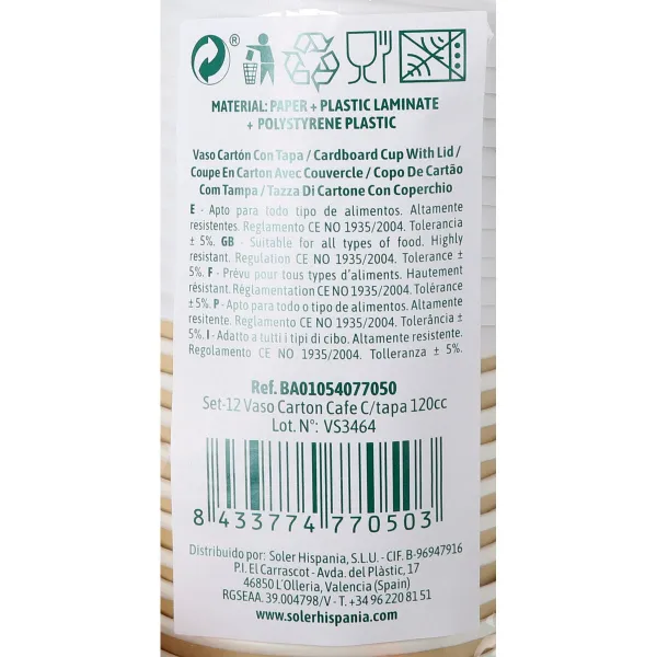 Stiklinių rinkinys Algon Ruda 120 ml 12 Dalys (18 vnt.)