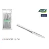 Reusable knife set Algon Silver Plastic 20 cm 10 Pieces (24 Units)