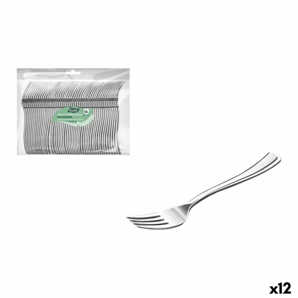 Dakšu Komplekts Algon 18,5 cm 50 Daudzums (12 gb.)