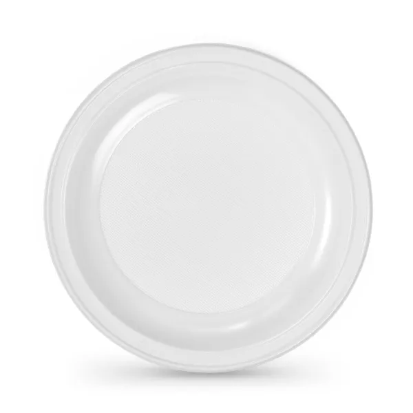 Plate set Algon Plastic 22 cm 25 Pieces (12 Units)