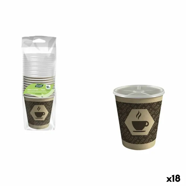 Stiklinių rinkinys Algon Ruda 200 ml 10 Dalys (18 vnt.)