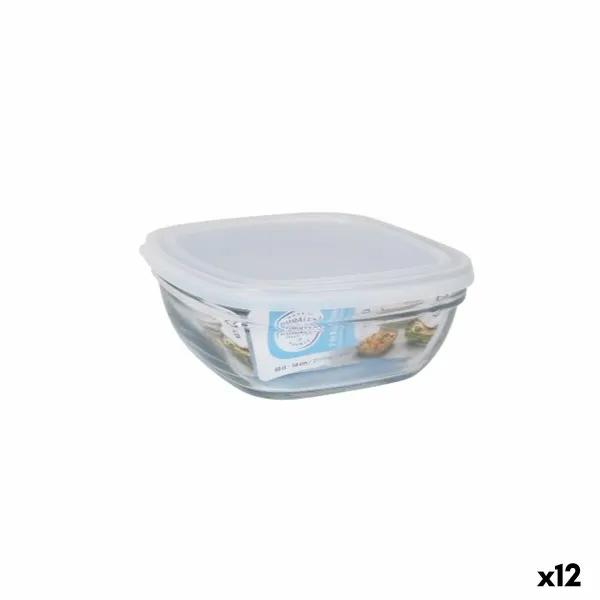 Pusdienu kastīte Duralex Balts Caurspīdīgs 610 ml (12 gb.)