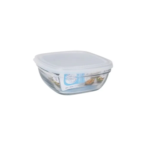 Pusdienu kastīte Duralex Balts Caurspīdīgs 610 ml (12 gb.)