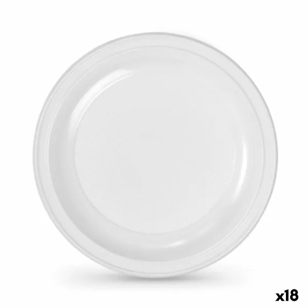 Plate set Algon Plastic 22 cm 22 x 22 x 1,5 cm 10 Pieces (18 Units)