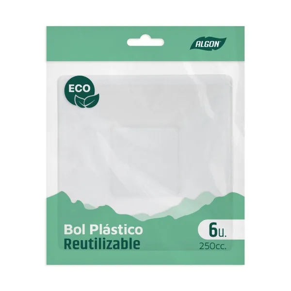 Rinkinys užkandžiams Algon Plastmasinis 250 ml 12 x 12 x 2 cm 6 Dalys (36 Vienetai)