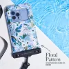 Rifle Paper Waterproof Floating Pouch - Waterproof case for smartphones up to 6.7" (Garden Party Blue)