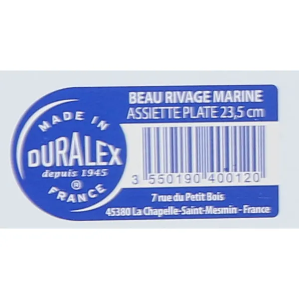 Плоская тарелка Duralex Beau rivage Ø 23,5 cm (48 штук)