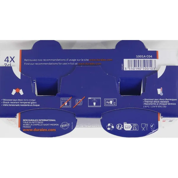 Glāžu komplekts Duralex Amalfi 70 ml 4 Daudzums (12 gb.)