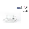 Набор из 6 чашек с блюдом LAV Cozy 90 ml (6 штук)