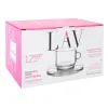 Setti 6 kuppia lautasilla LAV Cozy 90 ml (6 osaa)