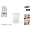 Set of glasses Algon Plastic 380 ml 4 Pieces (24 Units)