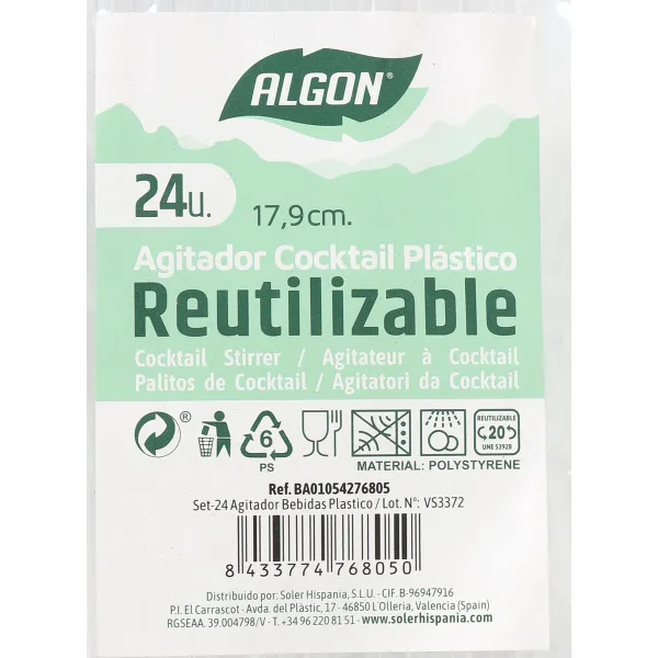 Gėrimų plaktuvas Algon 17,9 cm (24 vnt.)