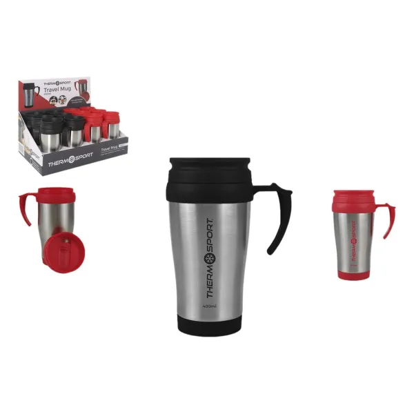Термокружка с крышкой ThermoSport Travel Красный 400 ml (12 штук)