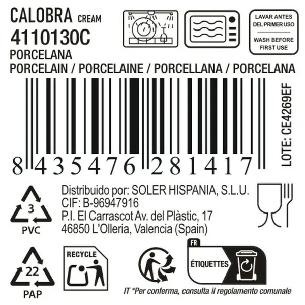 Krūze La Mediterránea Calobra 350 ml (36 Vienības)