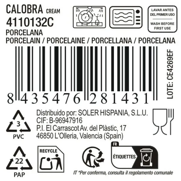 Krūze La Mediterránea Calobra 100 ml (36 Vienības)