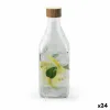 Glass Bottle La Mediterránea Metal Glass 1 L (24 Units)