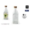 Stikla Pudele La Mediterránea Metāls Stikls 1 L (24 gb.)
