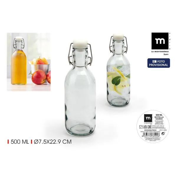 Стеклянная бутылка La Mediterránea Cтекло 500 ml (24 штук)