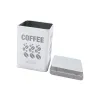 Tin Quttin COFFEE Metal 10,5 x 10,5 x 15 cm (12 Units)