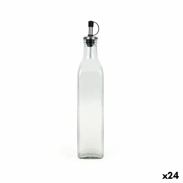 Масленка Anna Прозрачный Серебристый Cтекло 0,5 L (24 штук)