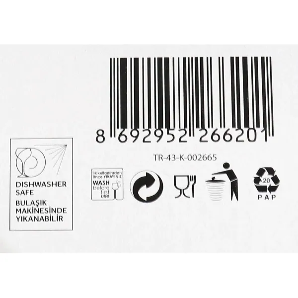 Set of glasses LAV Bardy 6 Pieces (8 Units)