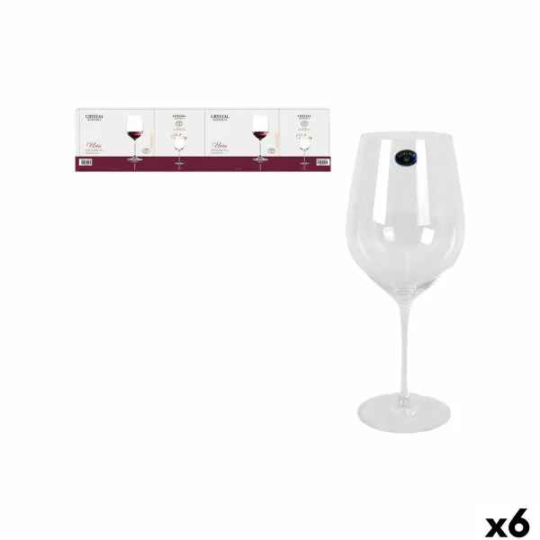 Vyno taurių rinkinys Bohemia Crystal Uria Stiklas (6 vnt.)