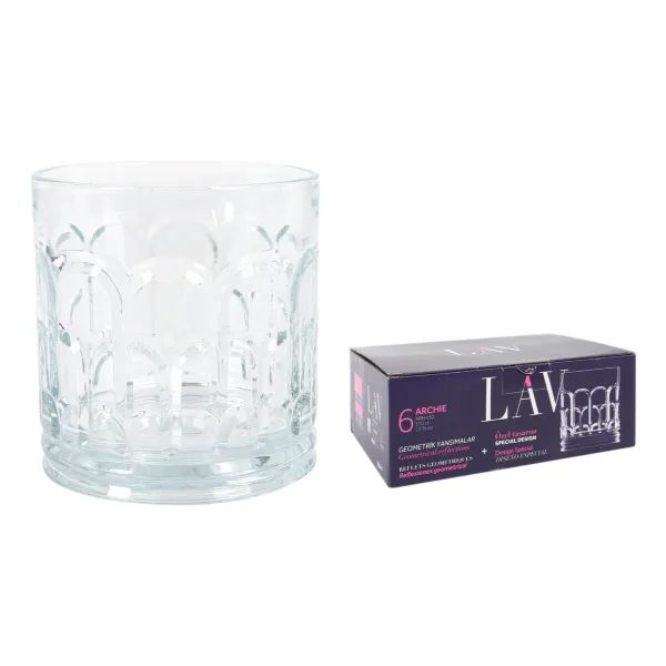 Set of glasses LAV Archie 0,37 L 6 Pieces (4 Units)
