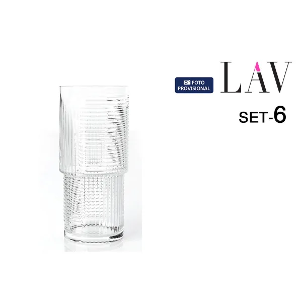 Set of glasses LAV Helen 0,52 l 6 Pieces (8 Units)