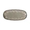 Pasniegšanas Plate La Mediterránea Almudena Pelēks Ovāls 25 x 12 x 2,2 cm (24 gb.)