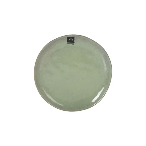 Flat Plate La Mediterránea Macarella green Ø 20,5 cm (24 Units)