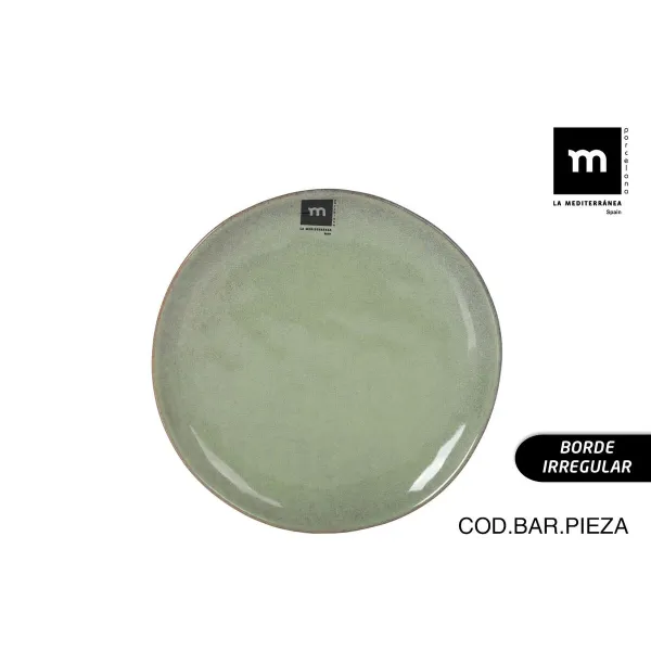 Плоская тарелка La Mediterránea Macarella green Ø 20,5 cm (24 штук)