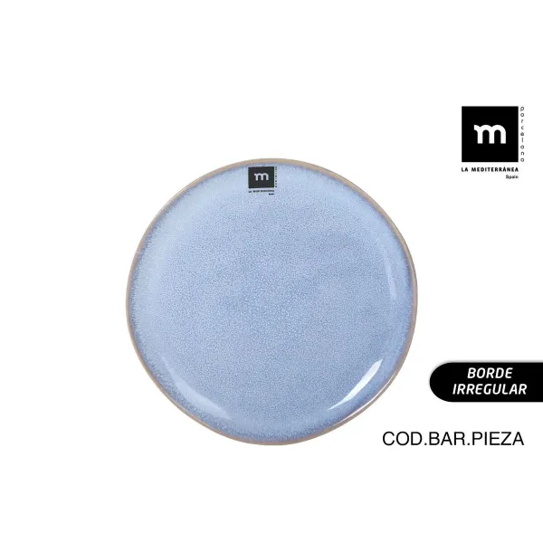Плоская тарелка La Mediterránea Macarella blue Ø 20,5 cm (24 штук)