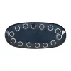 Serving Platter La Mediterránea Macarella blue Oval 29 x 13,5 x 2,4 cm (24 Units)
