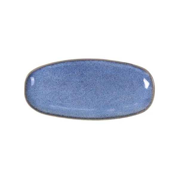 Serving Platter La Mediterránea Macarella blue Oval 33 x 14,8 x 2,7 cm (12 Units)
