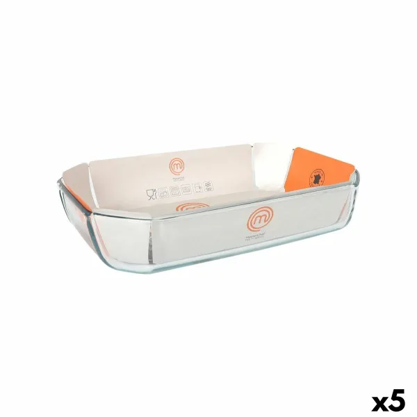Поднос MasterChef Прямоугольный 3,2 L 33 x 22 x 6,5 cm 33 x 22 cm (5 штук)