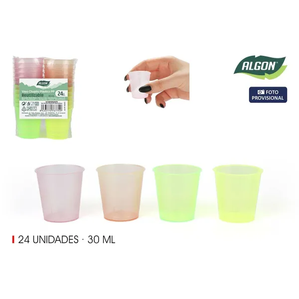 Рюмка Algon Ø 4 cm 30 ml 24 Предметы (24 штук)