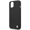 BMW Liquid Silicone Case Metal Logo for iPhone 14 Plus (Black)