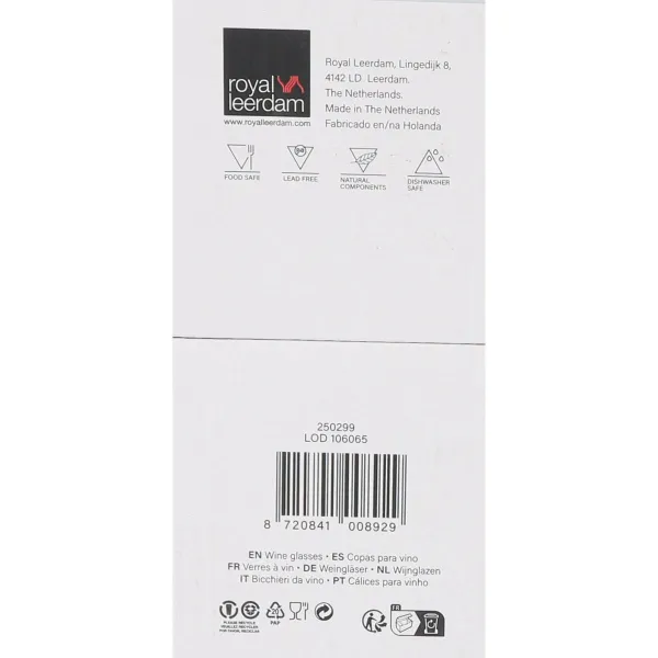 Viinilasisetti Inde Carre optics 380 ml 6 Kappaletta