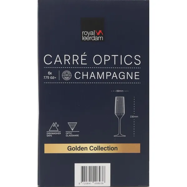 Samppanjalasi Inde Carre optics 6 Kappaletta