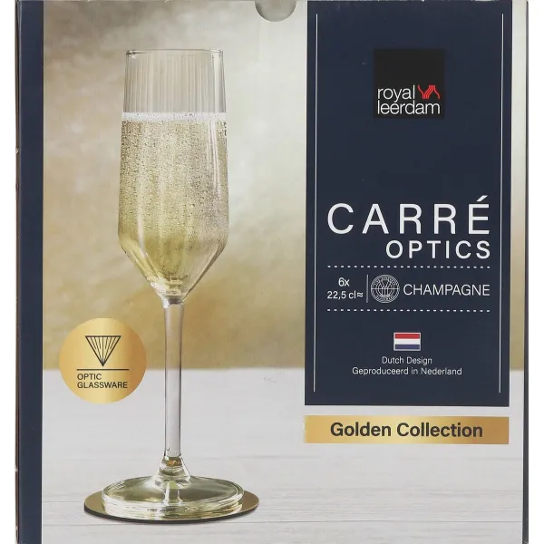 Šampano taurė Inde Carre optics 6 Dalys