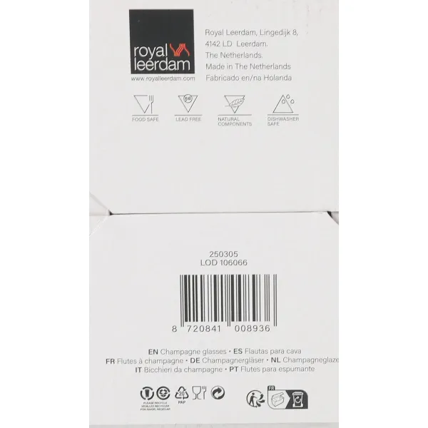 Šampano taurė Inde Carre optics 6 Dalys
