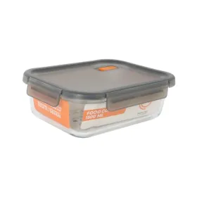 Hermētiska Pusdienu Kastīte MasterChef Pelēks Caurspīdīgs Taisnstūra 1,5 L (6 gb.)