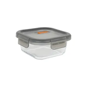 Герметичная коробочка для завтрака MasterChef Серый Прозрачный Квадратный 1,1 L (6 штук)